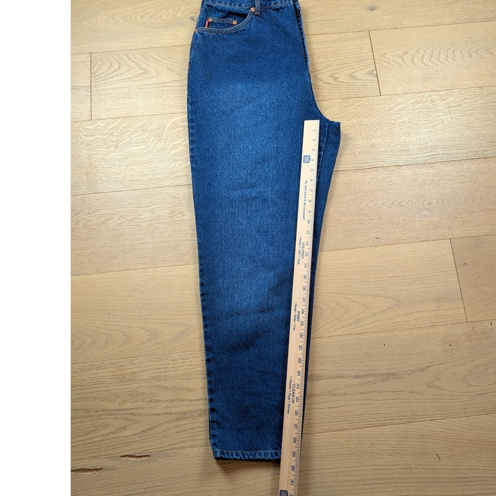 Vintage Bongo High Waisted Tapered Mom Jeans Medium Wash Blue Denim Size 16W - Picture 6 of 8